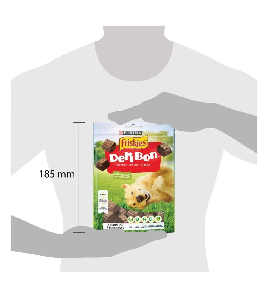 SNACK PER CANI PURINA FRISKIES "DELI-BON" CON MANZO 130 GR