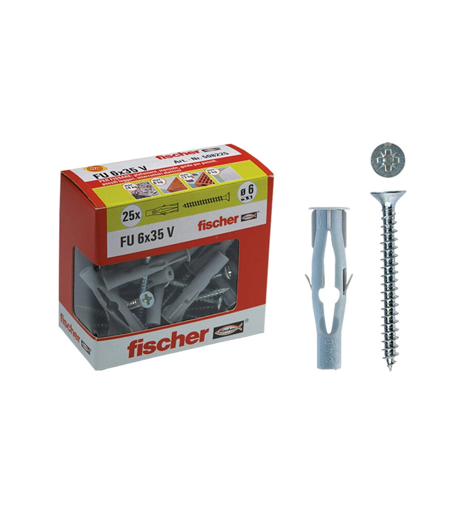 TASSELLI IN NYLON FU 8x50 V CON VITE