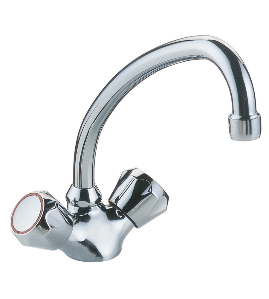 RUBINETTO CUCINA MONOFORO CROMATO PER LAVELLO