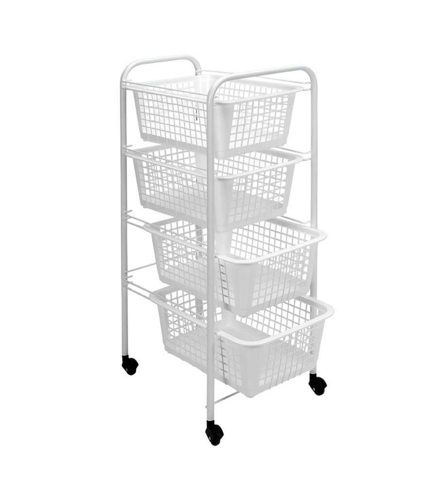 SCAFFALETTO 4 PIANI MIAMI 36X30X83