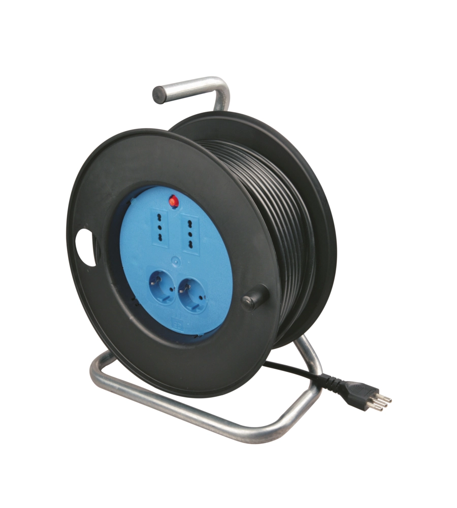POLY POOL - AVVOLGICAVO "MINI" 50 M CON 2 PRESE BIVALENTI 2 P30