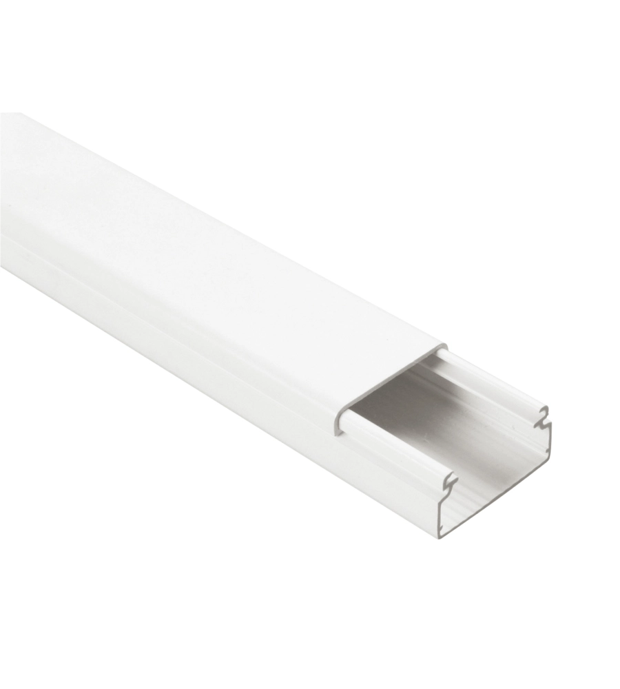 POLY POOL - 2 M CANALE PORTACAVO 30 MM X 15 MM BIANCO