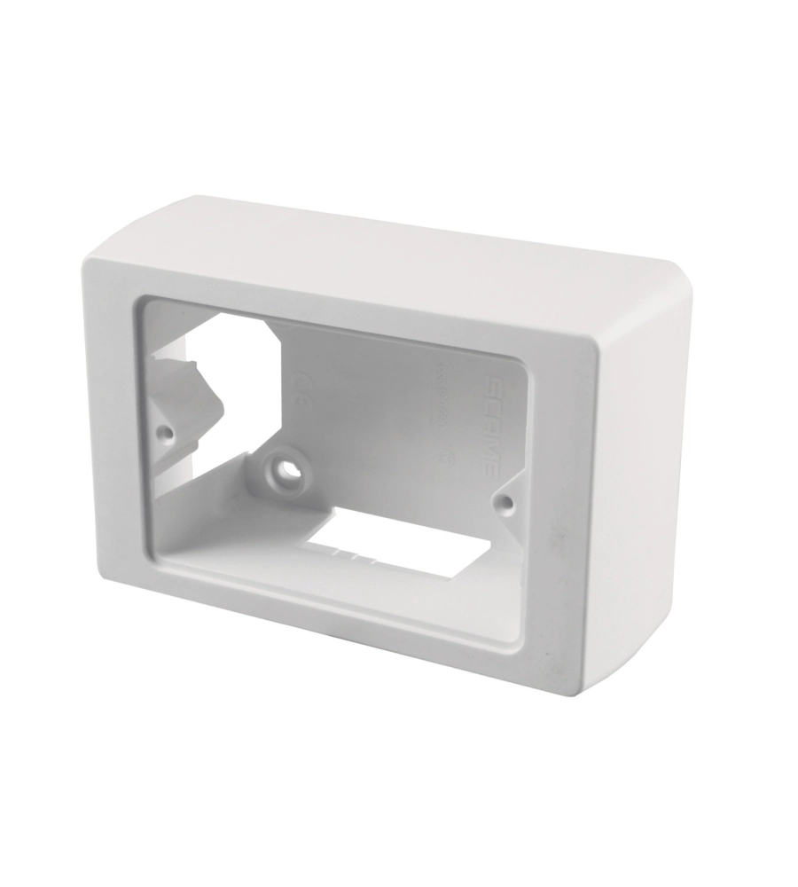 POLY POOL - SCATOLA PORTAPLACCA RETTANGOLARE 92 MM X 63 MM X 42,5 MM IP40 BIANCA