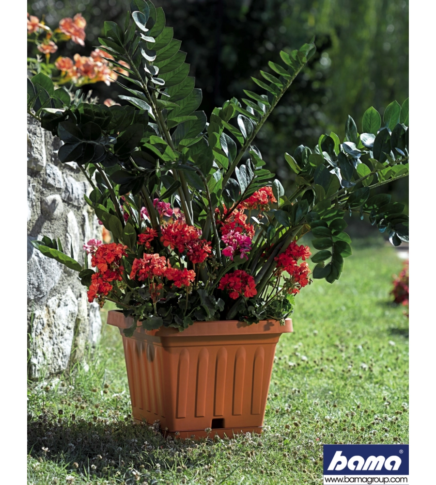 VASO TERRA QUADRATO CM. 30 TERRACOTTA