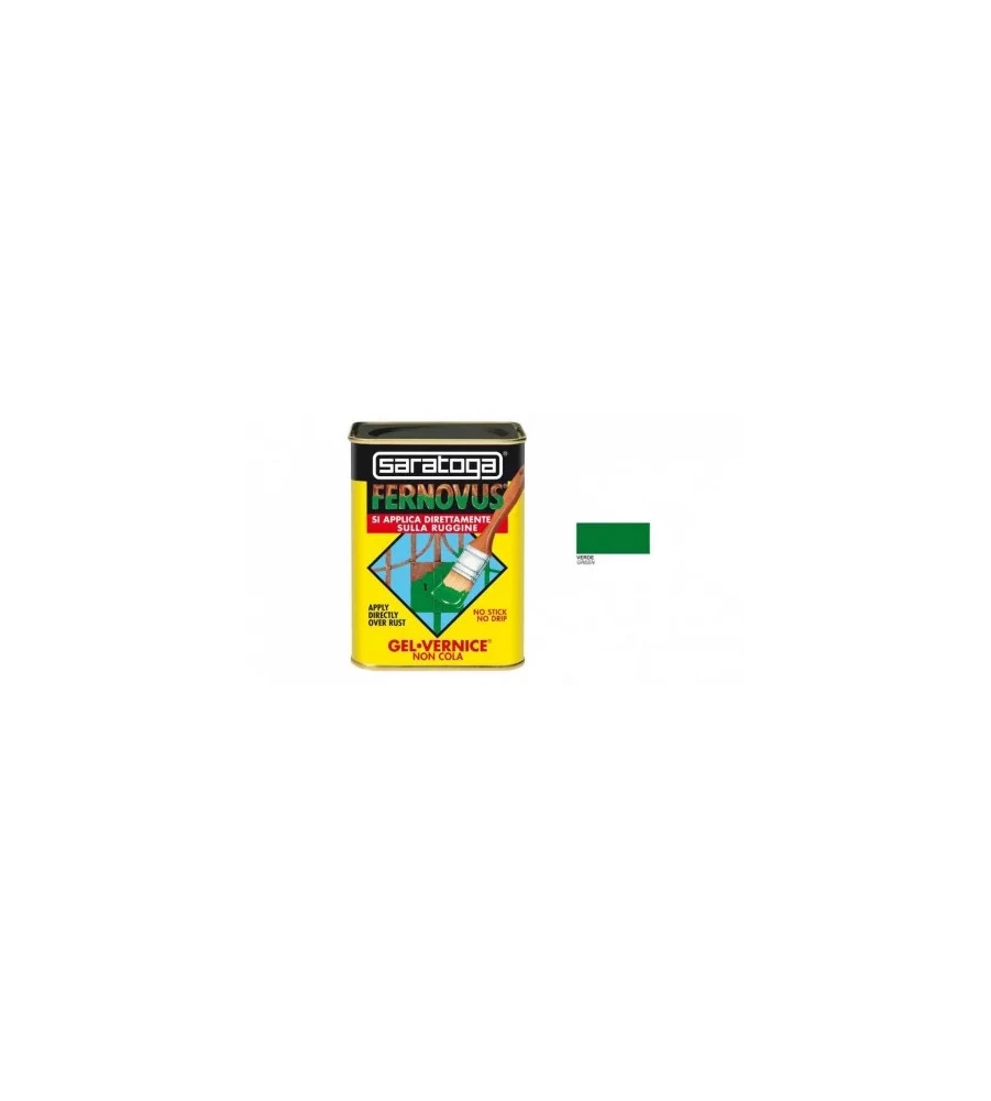 SMALTO GEL ANTIRUGGINE SARATOGA "FERNOVUS" VERDE 750 ML