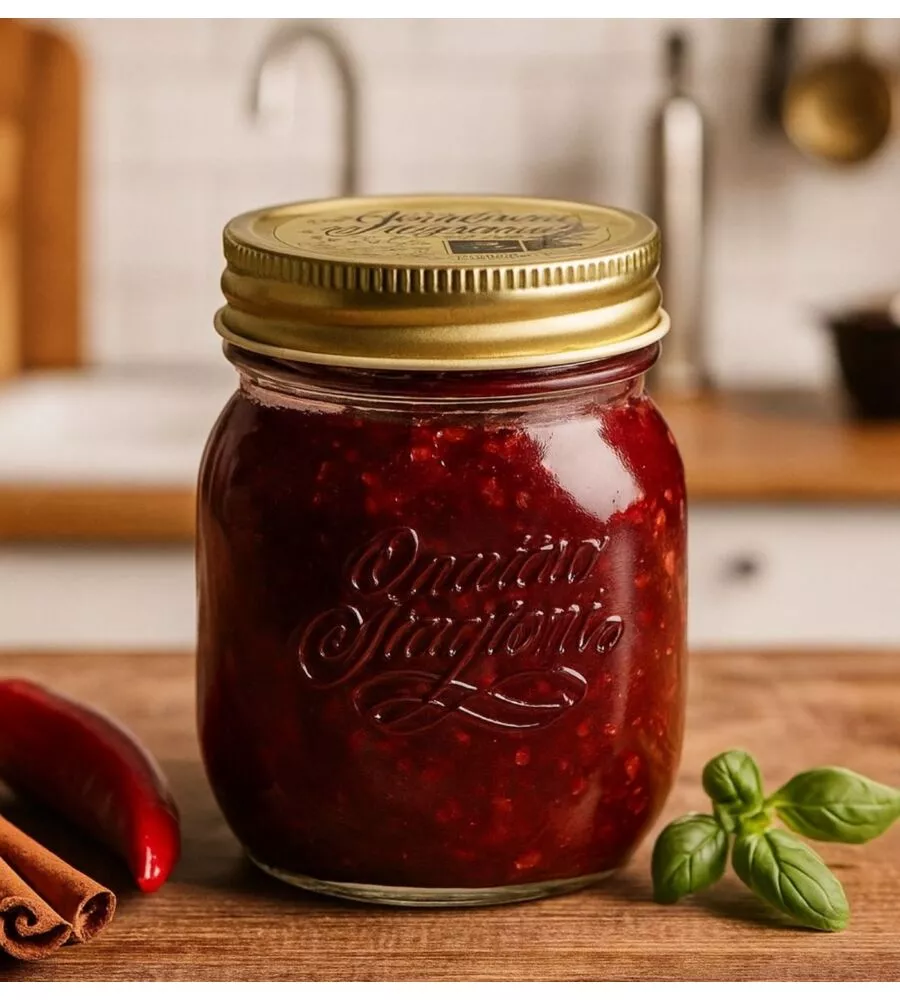 BARATTOLO IN VETRO BORMIOLI "4 STAGIONI" 250 GR