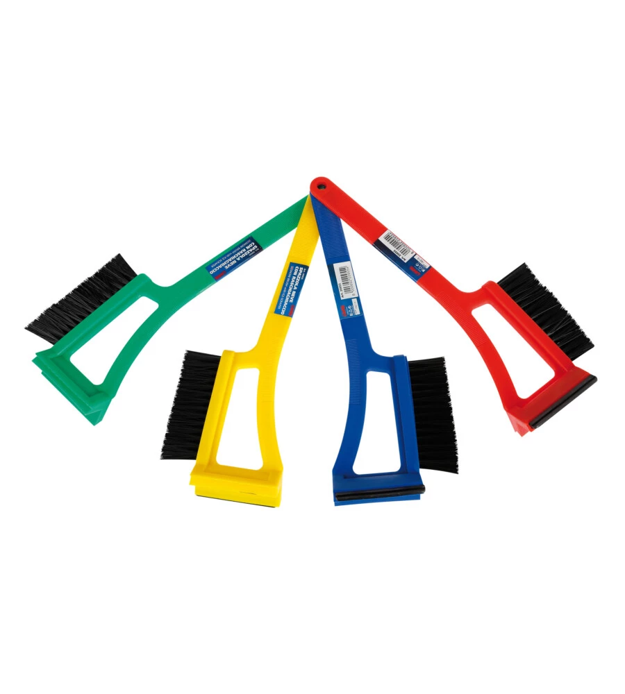 SPAZZOLA NEVE CON RASCHIAGHIACCIO LAMPA COLORI ASSORTITI