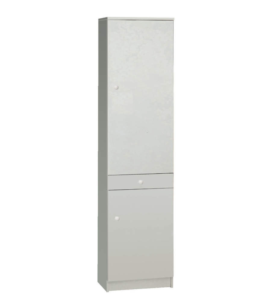 MOBILE 2 ANTE E 1 CASSETTO BIANCO OPACO, 46X183X34 CM