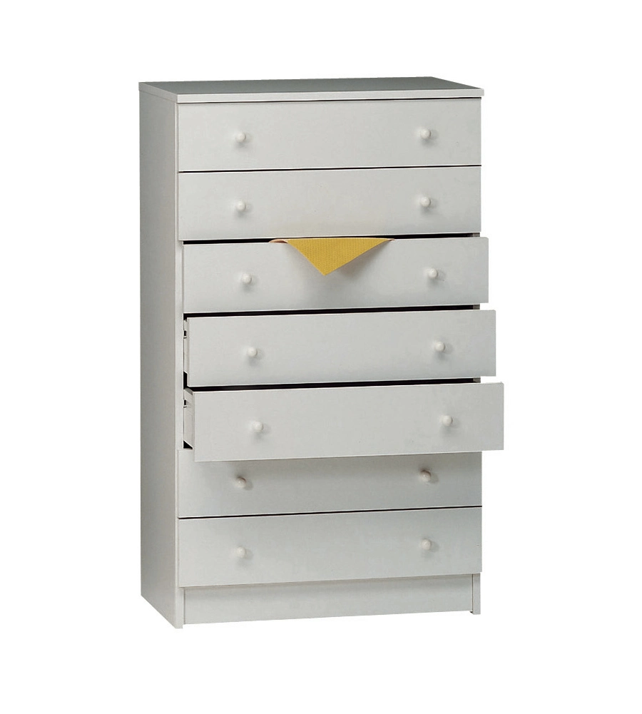 MOBILE 7 CASSETTI BIANCO, 62x105x 34 CM