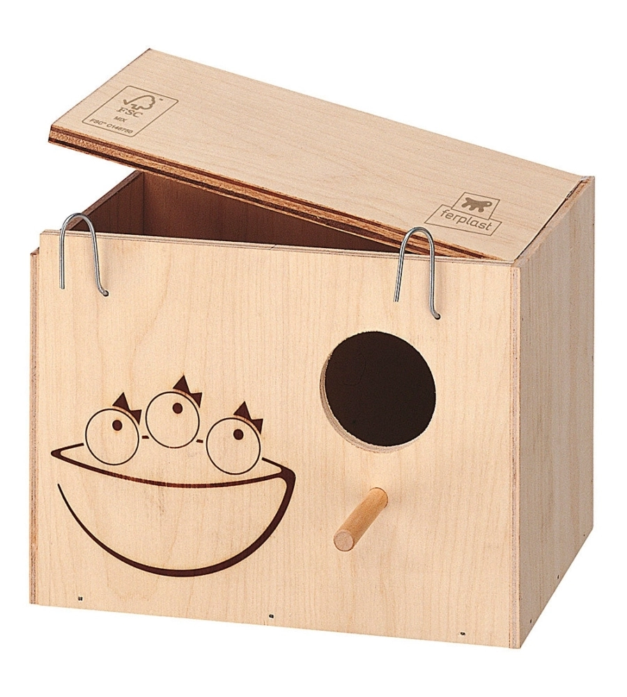 NIDO PER UCCELLI IN LEGNO FERPLAST "MEDIUM" 19,5X14X14 CM