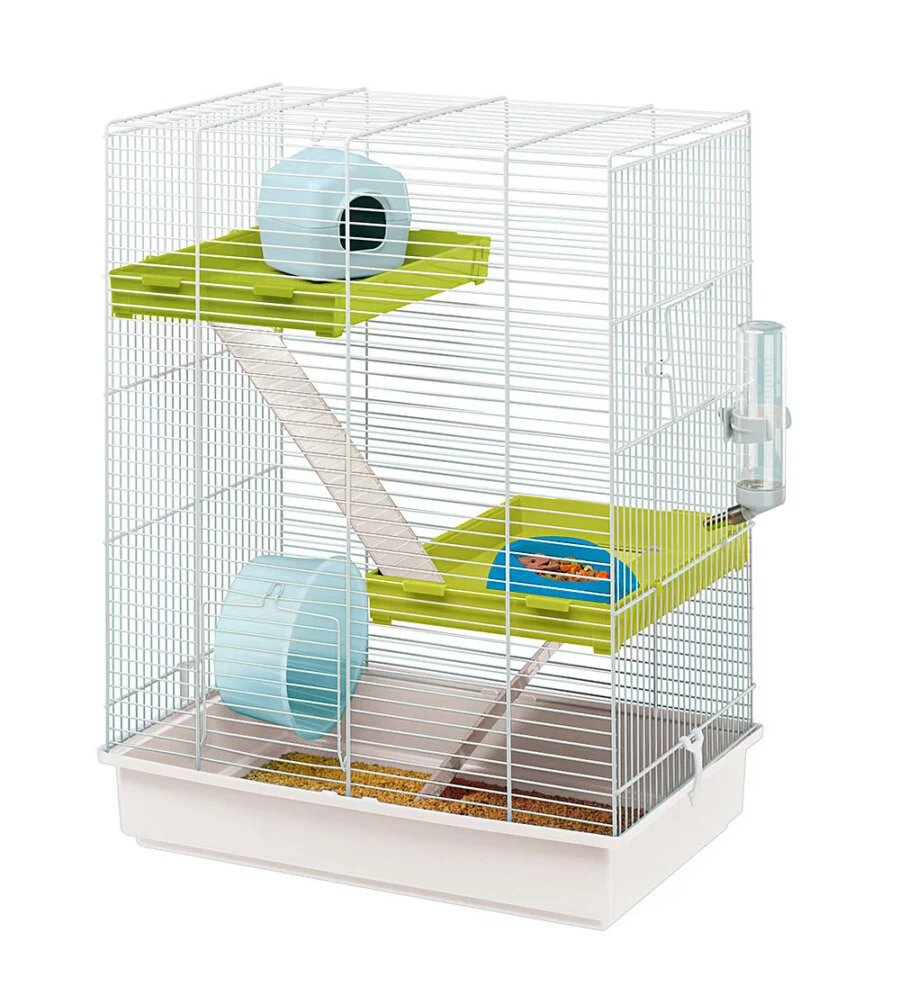 GABBIA A TRE PIANI PER CRICETI HAMSTER TRIS - FERPLAST