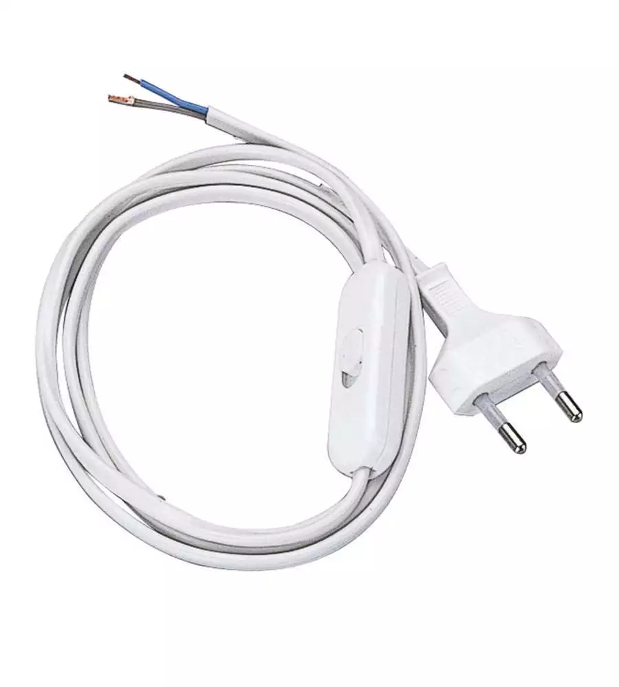 POLY POOL - 1,5 M CAVO ALIMENTAZIONE ABAT-JOUR SPINA 2,5 A BIANCO