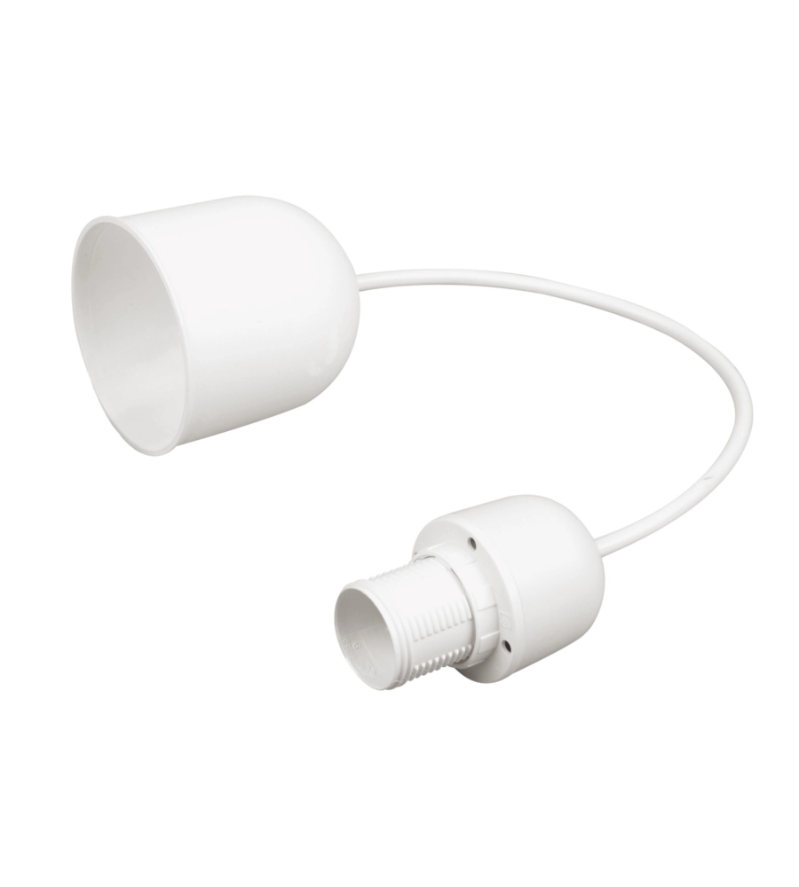 POLY POOL - PUNTO LUCE DA SOFFITTO CON 80 CM DI CAVO E PORTALAMPADA E14 BIANCO