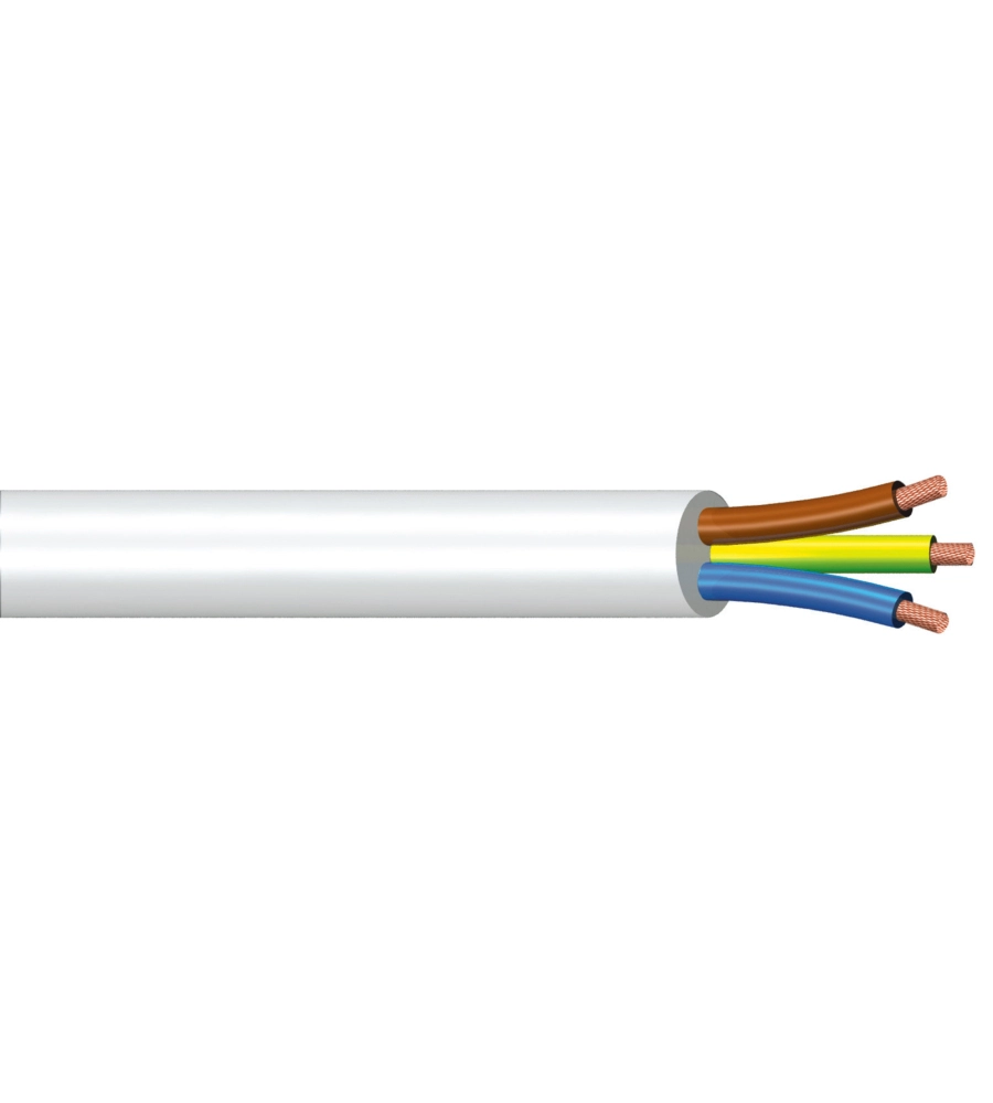 POLY POOL - 10 M CAVO H05VV-F 3 X 1,5 MM² BIANCO