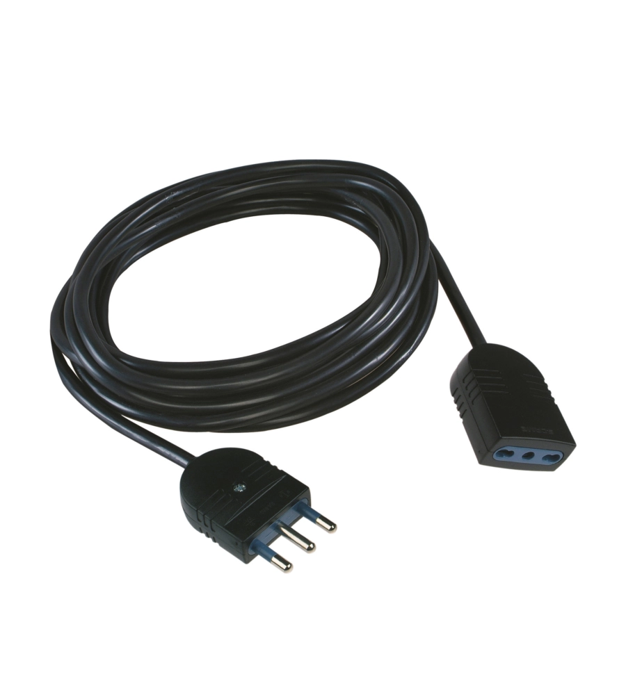 POLY POOL - 5 M PROLUNGA CON SPINA 16 A E PRESA BIVALENTE BIANCA
