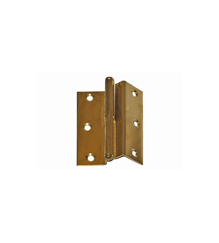 CERNIERE CURVE CON COLLO ALTO - 40 X 35 MM. DX - NICHELATO - 2 PZ.