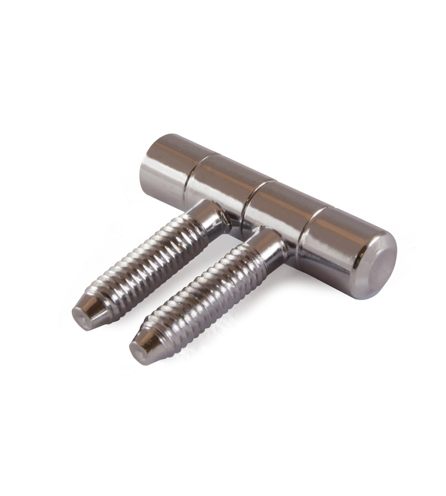 CERNIERE TORNITE "ANUBA" - Ø 9 - CROMATO - 2 PZ.