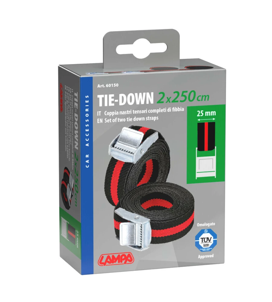 SET 2 NASTRI TENSORI LAMPA 250 CM - COD. 60150