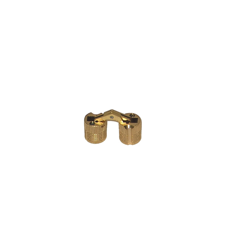CERNIERE A SCOMPARSA - Ø 12 X 13,5 MM. - OTTONE - 2 PZ.