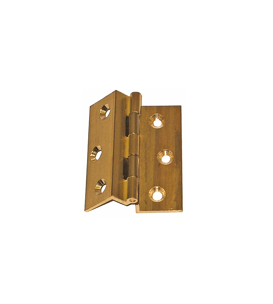 CERNIERE FRESATE COLLO ALTO - 50 X 40 MM. - OTTONE - 2 PZ.