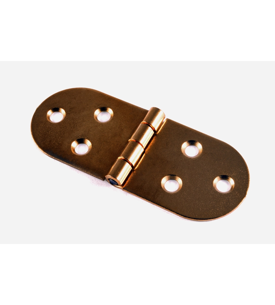 CERNIERE A BISCOTTO - 80 X 30 MM. - FERRO BRONZATO - 2 PZ.