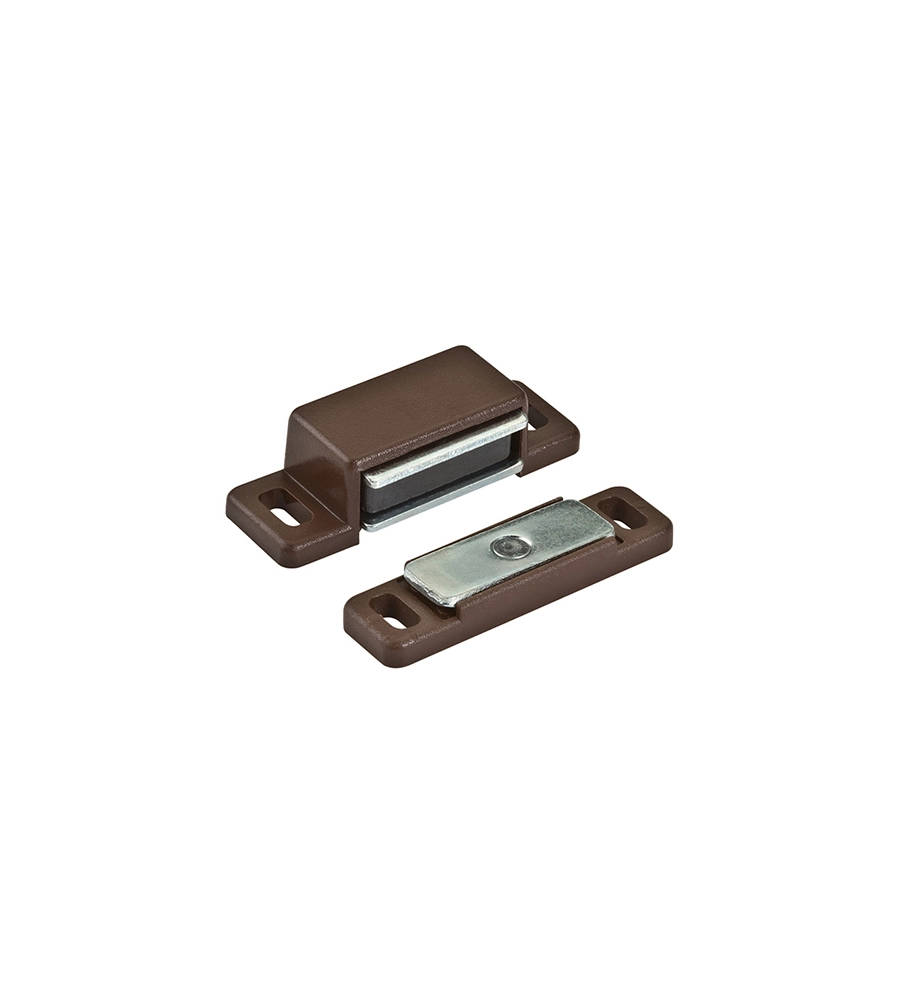 CHIUSURE MAGNETICHE PIASTRA OSCILLANTE - FORZA 4 KG. - MARRONE - 2 PZ.