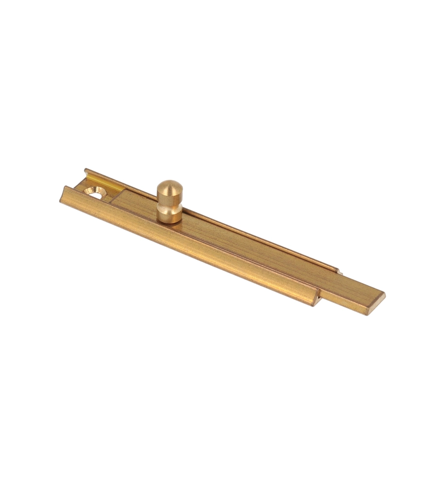 CATENACCIO AD INCASTRO - 100 MM. - OTTONE LUCIDO - 1 PZ.