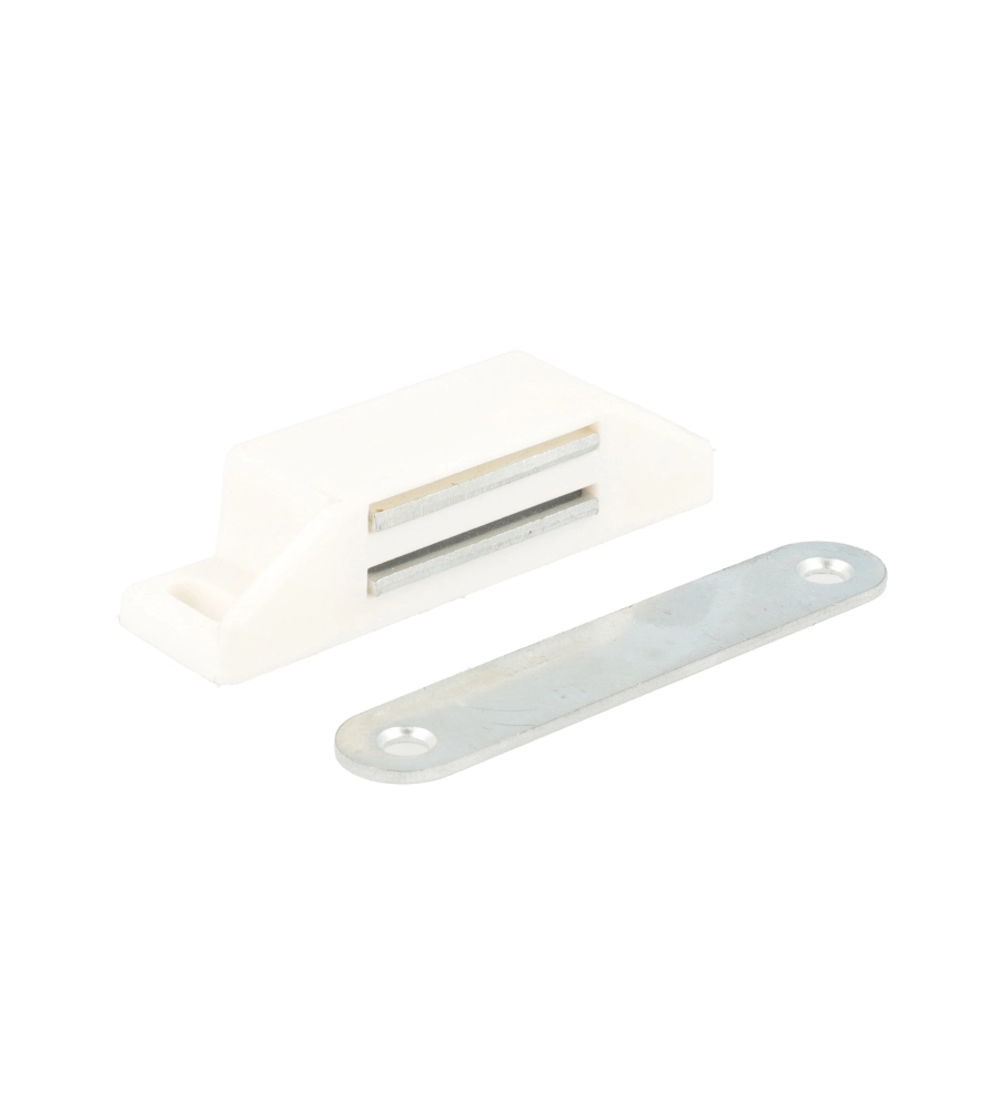 CHIUSURE MAGNETICHE DA APPLICARE - FORZA 8 KG. - BIANCO - 1 PZ.