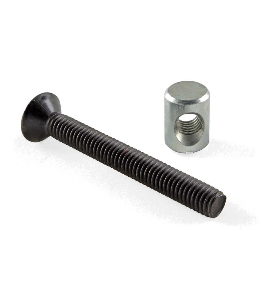 VITI DI COLLEGAMENTO ACCIAIO BRUNITO M6 X 50 - 4 PZ.