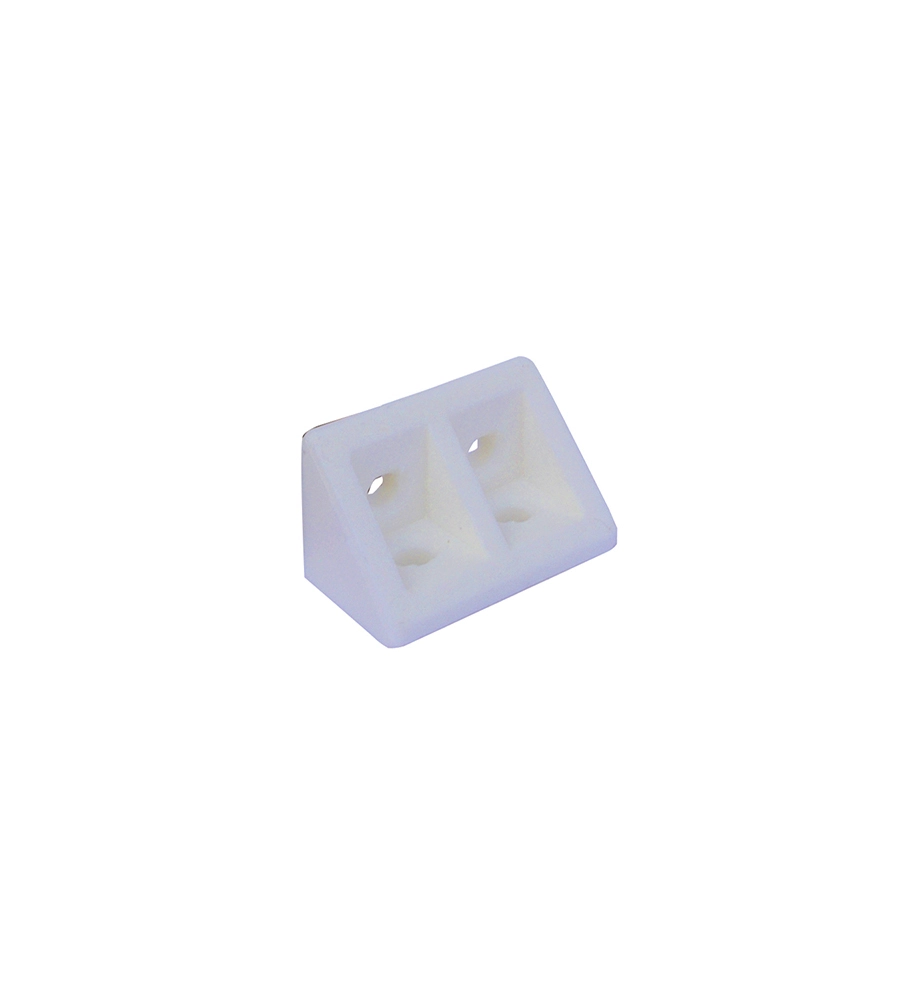GIUNZIONI AD ANGOLO IN PLASTICA - 20X20 - H. 30 MM. - BIANCO - 8 PZ.