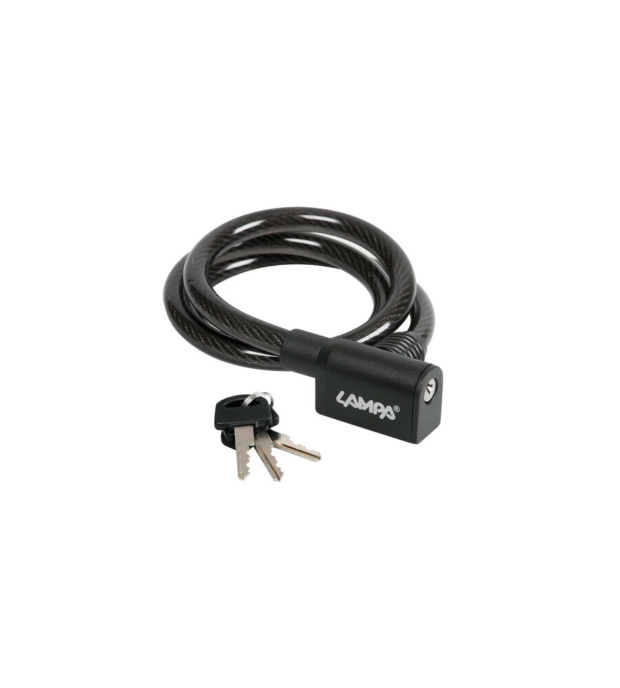 CAVO ANTIFURTOPER BICICLETTA LAMPA "CA-3 " 10 MM 80 CM - 93723