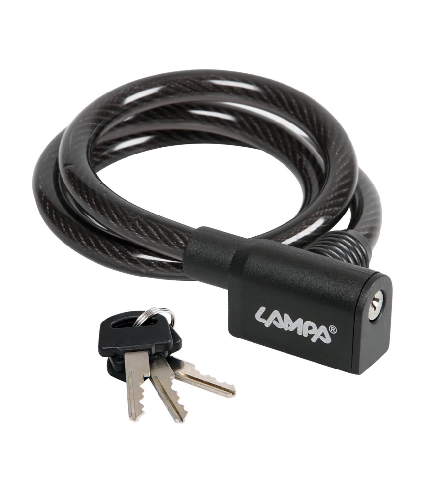 CAVO ANTIFURTOPER BICICLETTA LAMPA "CA-3 " 10 MM 80 CM - 93723