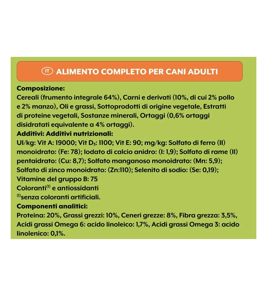 CROCCHETTE PER CANI PURINA FRISKIES "BALANCE" ADULTI DI TUTTE LE TAGLIE CON POLLO, MANZO E VERDURE 4 KG