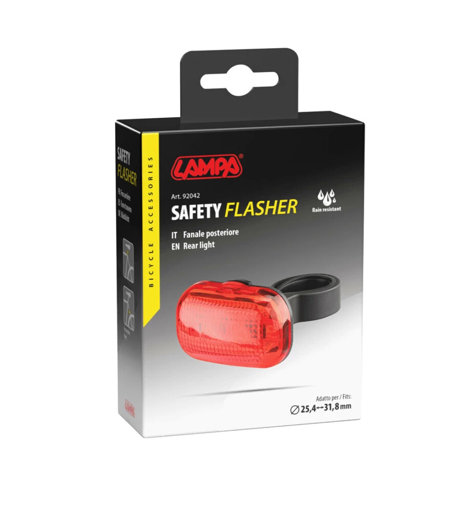 Fanale posteriore bicicletta a 3 led Lampa - cod. 92042