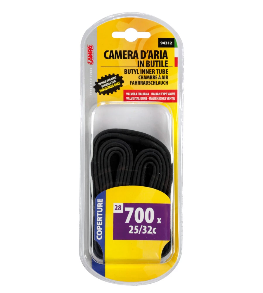 CAMERA D'ARIA PER BICICLETTA LAMPA CON VALVOLA ITALIA, 700x25/42 C - 94312