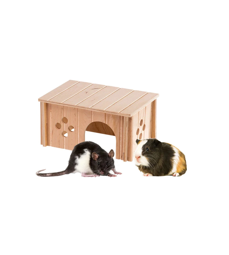 CASETTA PER PORCELLINI D'INDIA IN LEGNO FERPLAST "SIN 4654" 26X17,3X13 CM