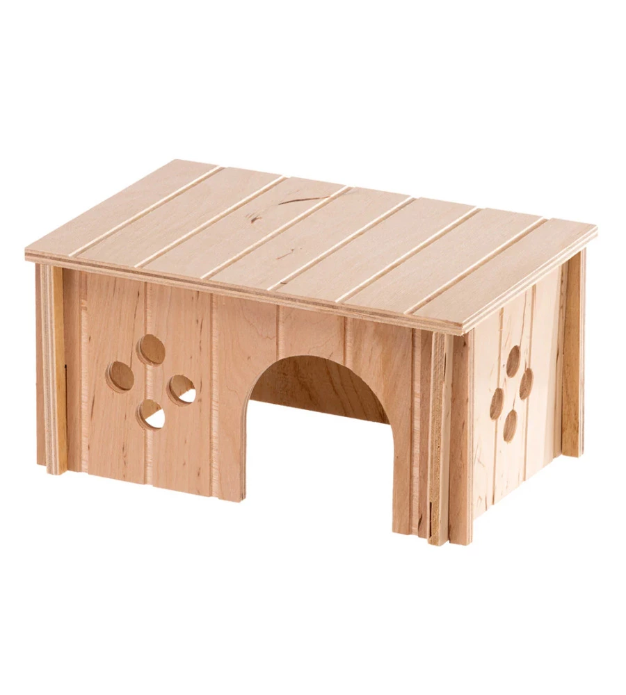 CASETTA PER PORCELLINI D'INDIA IN LEGNO FERPLAST "SIN 4654" 26X17,3X13 CM