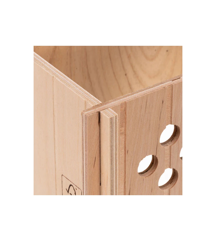 CASETTA PER PORCELLINI D'INDIA IN LEGNO FERPLAST "SIN 4654" 26X17,3X13 CM