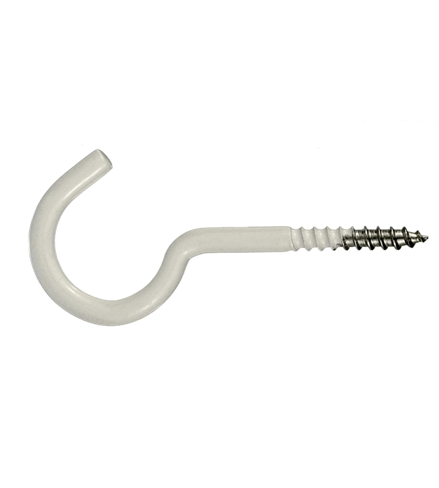 OCCHIOLI APERTI PER LEGNO PLASTIFICATI 5,2X80 MM. - 4 PZ.