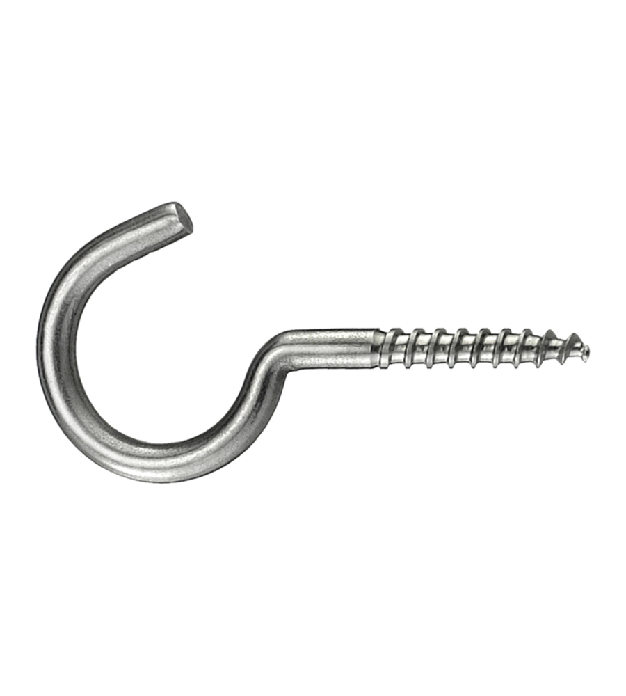 OCCHIOLI APERTI INOX PER LEGNO 3,0X40 MM. - 6 PZ.