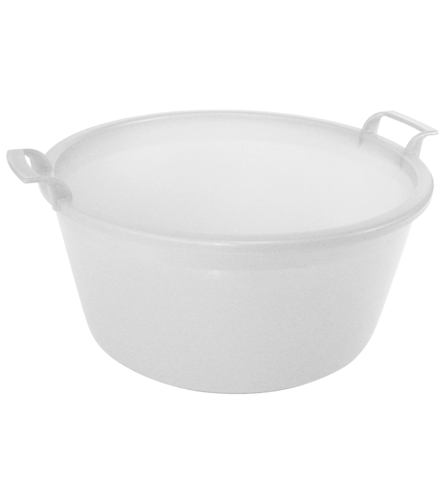 BACINELLA IN POLIETILENE DA  40 CM - COLORE  BIANCA.