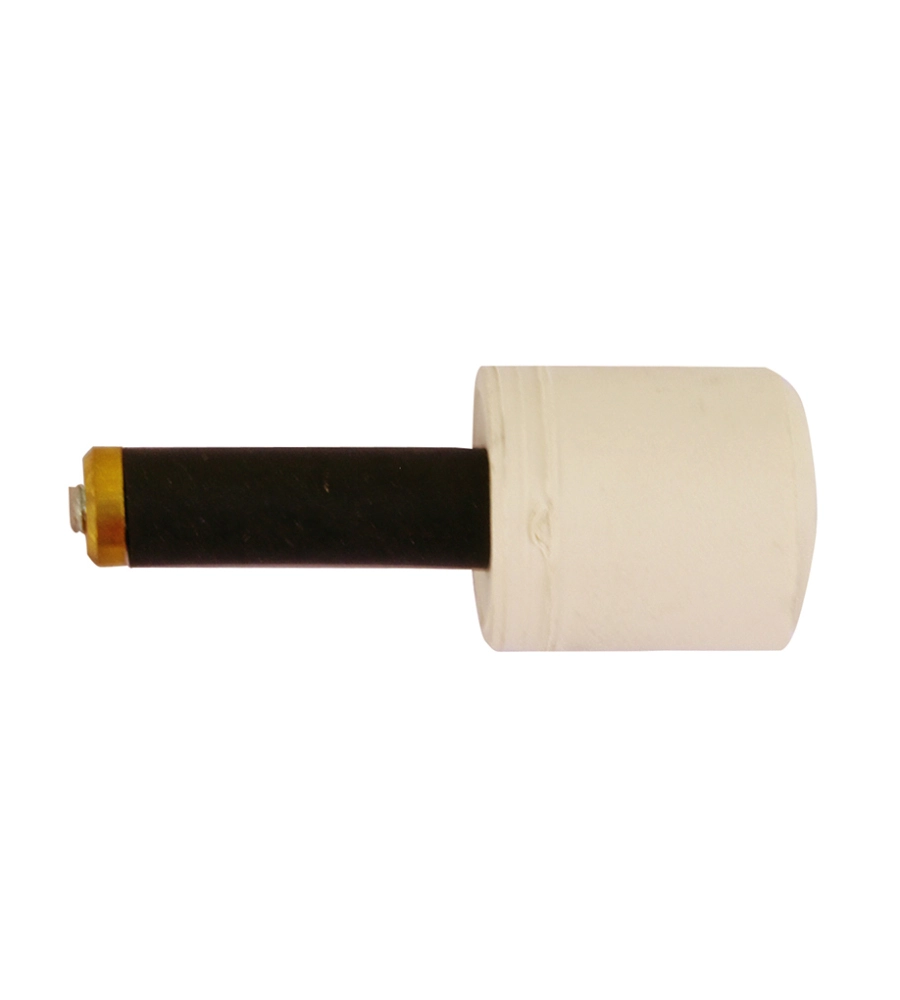 TASSELLI IN GOMMA CON PARACOLPI Ø 9 X 40 BIANCO - 2 PZ.