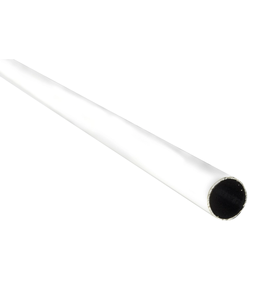 TUBO PER ARMADI TONDO RIVESTITO - 120 CM. - BIANCO