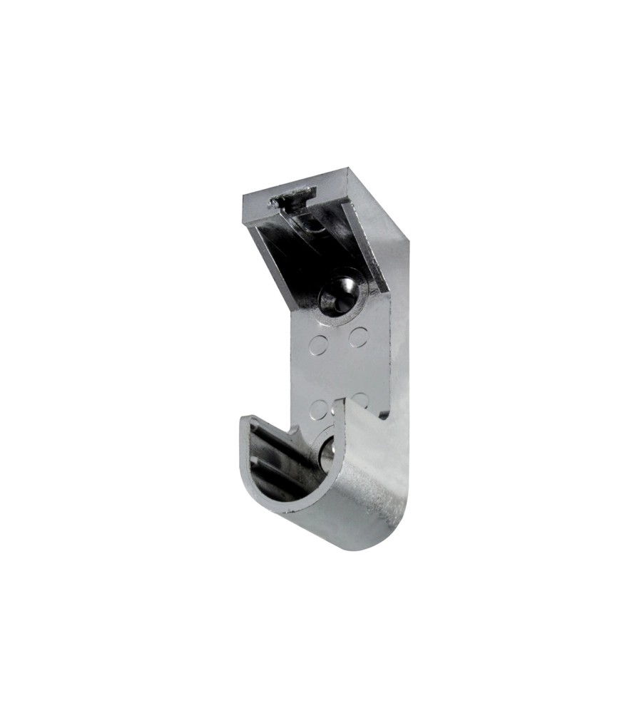 SUPPORTI PLASTICA PER TUBO OVALE - CROMATO - 2 PZ.