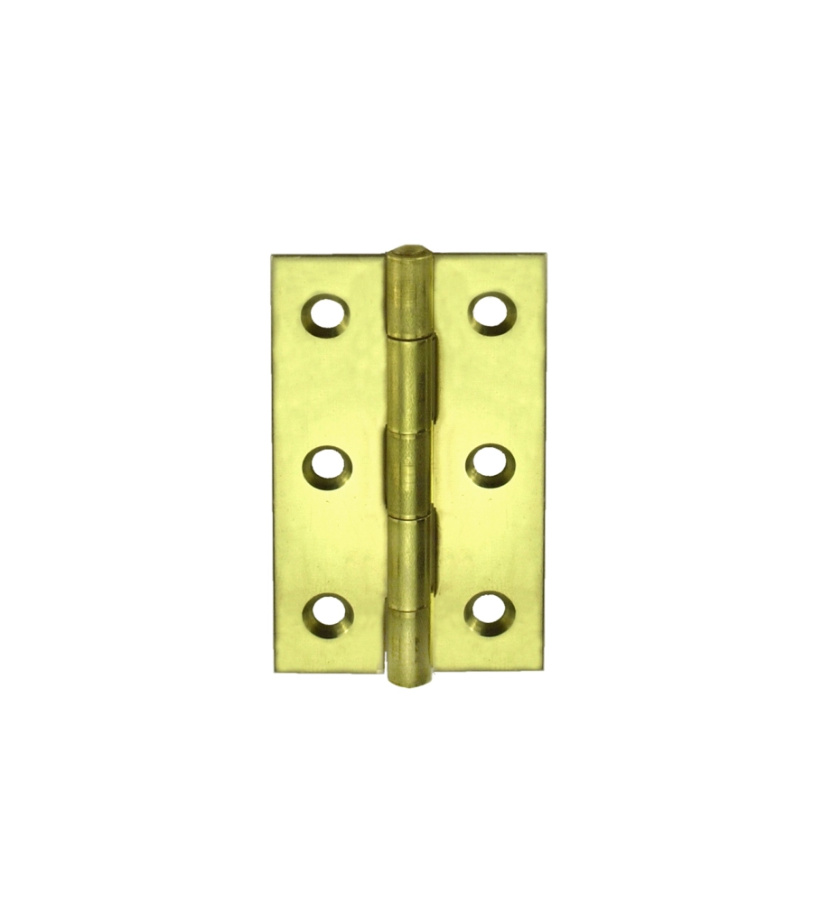 CERNIERE STRETTE 34 X 60 MM. - ZINCATE GIALLO - 1 PZ.