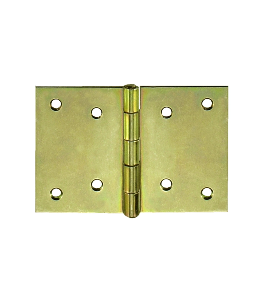 CERNIERE LARGHE 60 X 40 MM. - ZINCATE GIALLO - 1 PZ.