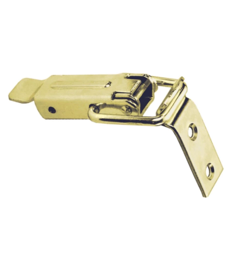 CHIUSURA A LEVA 75 X 30 MM. - ZINCATO GIALLO