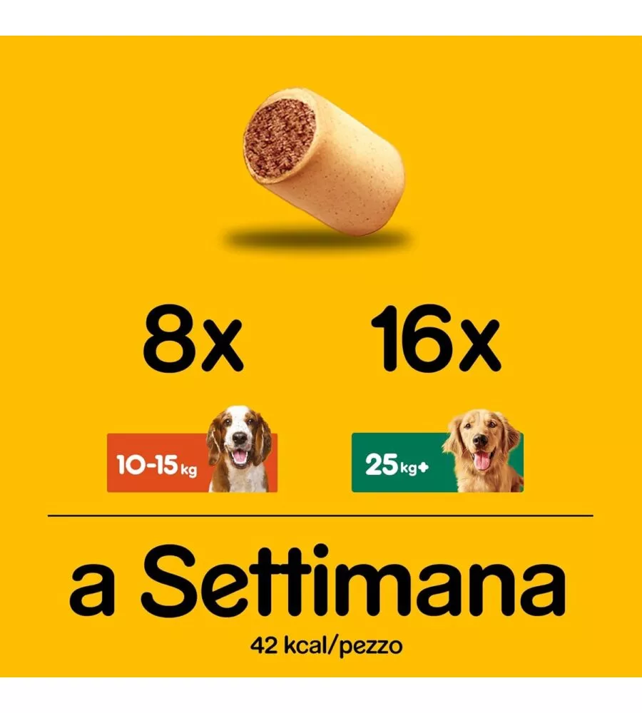 BISCOTTI PER CANI PEDIGREE "MARKIES ORIGINAL" ADULTO DI TUTTE LE TAGLIE CON VITAMINE, CALCIO E OMERGA 3 500 GR