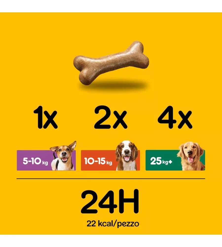 BISCOTTI PER CANI PEDIGREE "BISCROK MULTI MIX" ADULTO DI TUTTE LE TAGLIE CON VITAMINE, CALCIO E OMERGA 3 500 GR