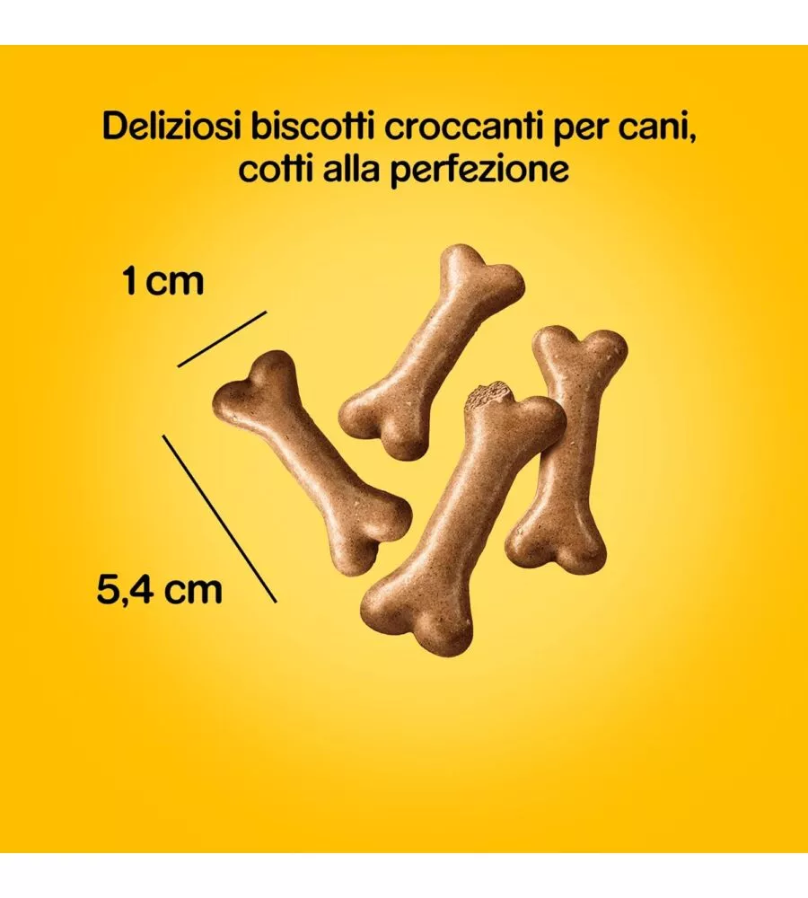 BISCOTTI PER CANI PEDIGREE "BISCROK MULTI MIX" ADULTO DI TUTTE LE TAGLIE CON VITAMINE, CALCIO E OMERGA 3 500 GR